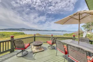 Image of Dog-friendly beachfront home with firepit & breathtaking water views