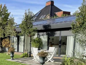 Image of Luxury house and large garden in a wooded area