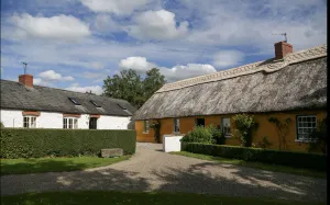 Image of Thatched Irish Cottage in Beautiful and Tranquil Countryside