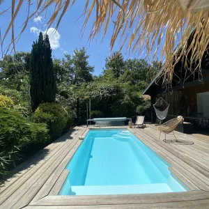 Image of House 9 pers with HEATED SWIMMING POOL and Spa Bassin d'Arcachon near Bordeaux