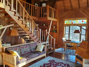 Image of One-of-a-kind house on 240 acres w\/ prairie, woods & trout-stream - pet-friendly