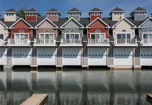 Image of Townhouse on water with boathouse!