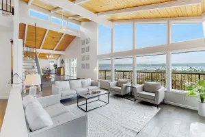 Image of Inviting pet-friendly waterfront home with firepit, pool table, grill, & W\/D