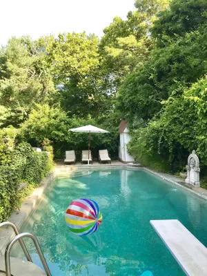 Image of Private French Country Estate-New Canaan CT-Pool-Film Set-August available