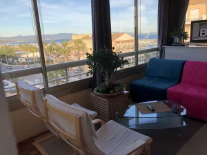 Image of 3 rooms port Hyeres, sea view, Internet wifi TV THD, air conditioning, classified 3* tourism
