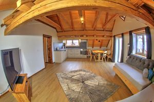 Image of At the rustic Mattes - apartment \"Eva\" . Beautiful open penthouse