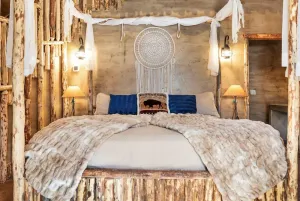 Image of Tipi Perfect for Stargazing In Zion Chief Tipi #41 on the Pond w\/  1 King Bed, Hot Tub & Outdoor Kitchen