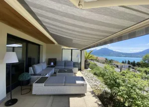 Image of EOS : Lake view with terrace, swimming pool and private parking lot
