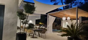 Image of Designer and family architect house heated pool