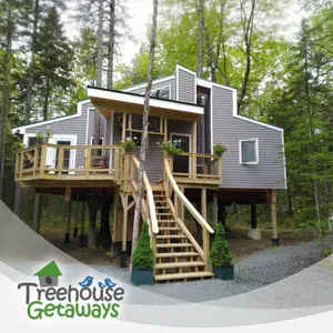 Image of Treehouse near Bar Harbor. Luxurious and private!