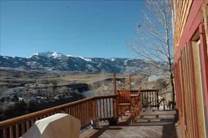 Image of Grizzly Den -  Above the River! Yellowstone mountain views and Air Conditioning!
