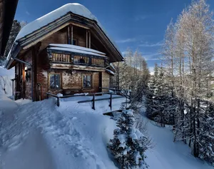 Image of Quaint hut in snow-sure 1750m with pool & sauna, right in the ski & hiking area!
