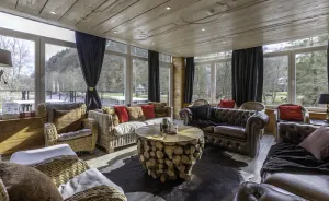 Image of Beautiful waterfront house with heated indoor pool, sauna, terrace.