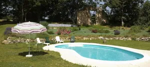 Image of stone cottage in a farmhouse with swimming pool, many activities nearby