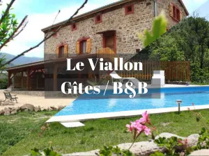 Image of LE Viallon - Gite LA Grenouille - 50m² - Terrasse Donnant SUR Piscine Chauffée