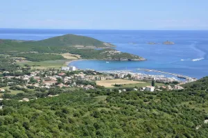 Image of House corsica sea and mountain view
