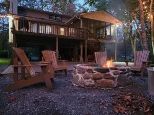 Image of Bruce's bend on Craig Creek-waterfront with mountain views