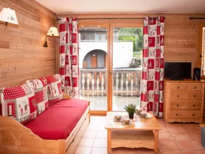 Image of Studio with balcony, parking, pets allowed in Pra Loup
