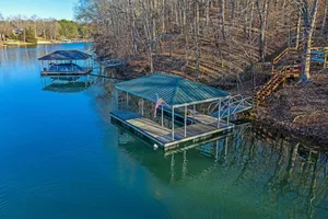 Image of Secluded Lake Front Keowee Home In-Town on over 2 acres with Private Dock