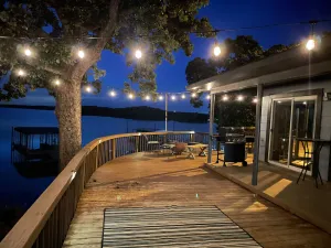 Image of Best sunset on the Lake! Waterfront Home Private Boat Dock, Fire Pit and More!