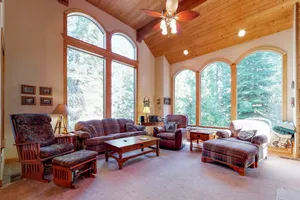 Image of Cozy Mountain Home w\/ Large Deck & Game Room - Minutes to Shaver Lake Village