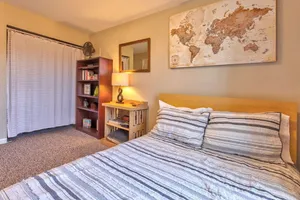 Image of Anchorage furnished 2 bed suite w\/ Murphy bed\/desk, laundry room & free parking.