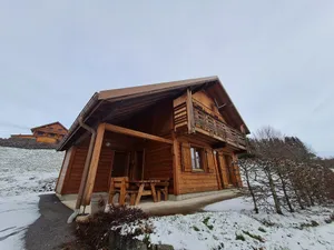 Image of Chalet chaleureux face aux pistes, proche Gérardmer, idéal pour famille, balcon et terrasse - FR-1-589-182