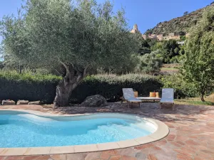 Image of Renovated village house - Heated swimming pool - Beautiful view - Near Calvi