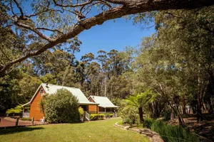 Image of 2 Bedroom Spa Chalet has one fully closed up bedroom and a loft bedroom. Features a Spa Bath