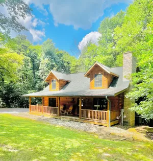 Image of Black Bear Hideaway: A bear-themed cozy and pet friendly lodge in Hocking Hills