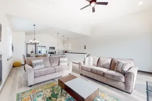 Image of Charming home with mountain view, fireplace, balcony, & washer\/dryer