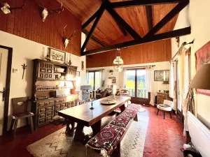 Image of Large, charming chalet with exceptional south-facing view at 900 m altitude, sauna\/wifi