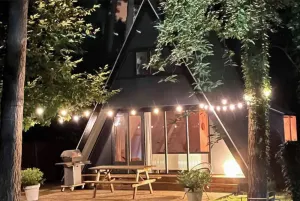 Image of Cozy warm chalet in wooden nature near Maastricht-Gothamette House