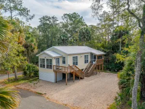 Image of A beautiful house nestled in Saint Marks a block from the water . Quiet and cozy