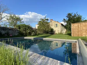 Image of Dream house with swimming pool surrounded by vineyards