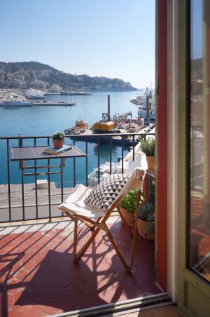 Image of Waterfront panoramic sea view, balcony, AC