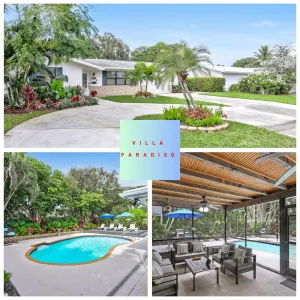 Image of 4 BR ☆  SLEEP 10 ☆ PRIVATE GUEST SUITE ☆ HEATED POOL ☆  NEAR BEACHES, WATERPARK & PGA