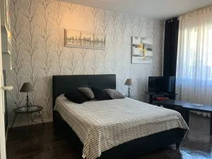 Image of beautiful T1 30 m2, gated, near downtown, private parking. Wireless