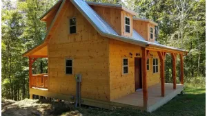 Image of \"The Genoa\" a Rustic Adventure - Amish-Built Deluxe Cabin