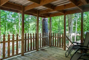 Image of 4 bd rm, 2bth modular, feat. full ktch, private deck & grill at Kick Back Ranch.