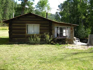 Image of Beautiful Rustic Cabin Right on the Pecos River.