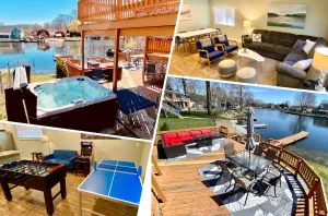 Image of Newly remodeled LAKE HOUSE with HOT TUB, Game Room, Large DECK on PAW PAW LAKE