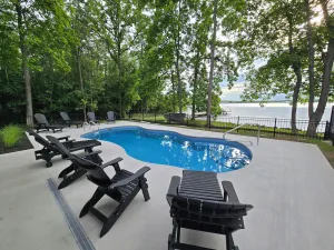 Image of Lakeside Home, New Pool, Carriage House, level & private, 6 BR, 120'  frontage!
