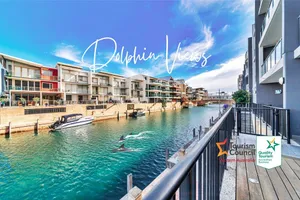 Image of Dolphins At Your Balcony ⎈ Waterfront  Home ~ Dolphin Quay