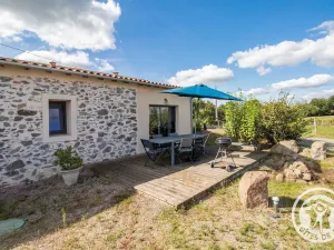 Image of Modern Cottage Between Cholet and Nantes with Terrace and Pond