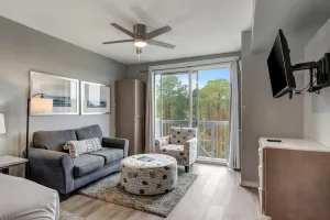 Image of Secluded Studio Escape: King Bed, Private Covered Balcony, Golf Course Views at Sandestin Golf and Beach Resort!