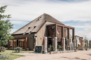 Image of Tent house near dune