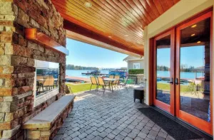 Image of !Waterfront Cabana With Fireplace And Hot Tub!