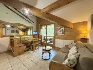 Image of Studio Cabine Mezzanine à Praz-Sur-Arly, proche pistes et lac, parking, balcon, 6 pers. - FR-1-603-105