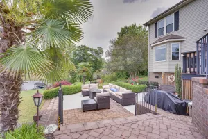 Image of Dock and Kayaks Lakefront Roanoke Rapids Home